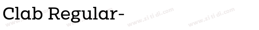 Clab Regular字体转换
